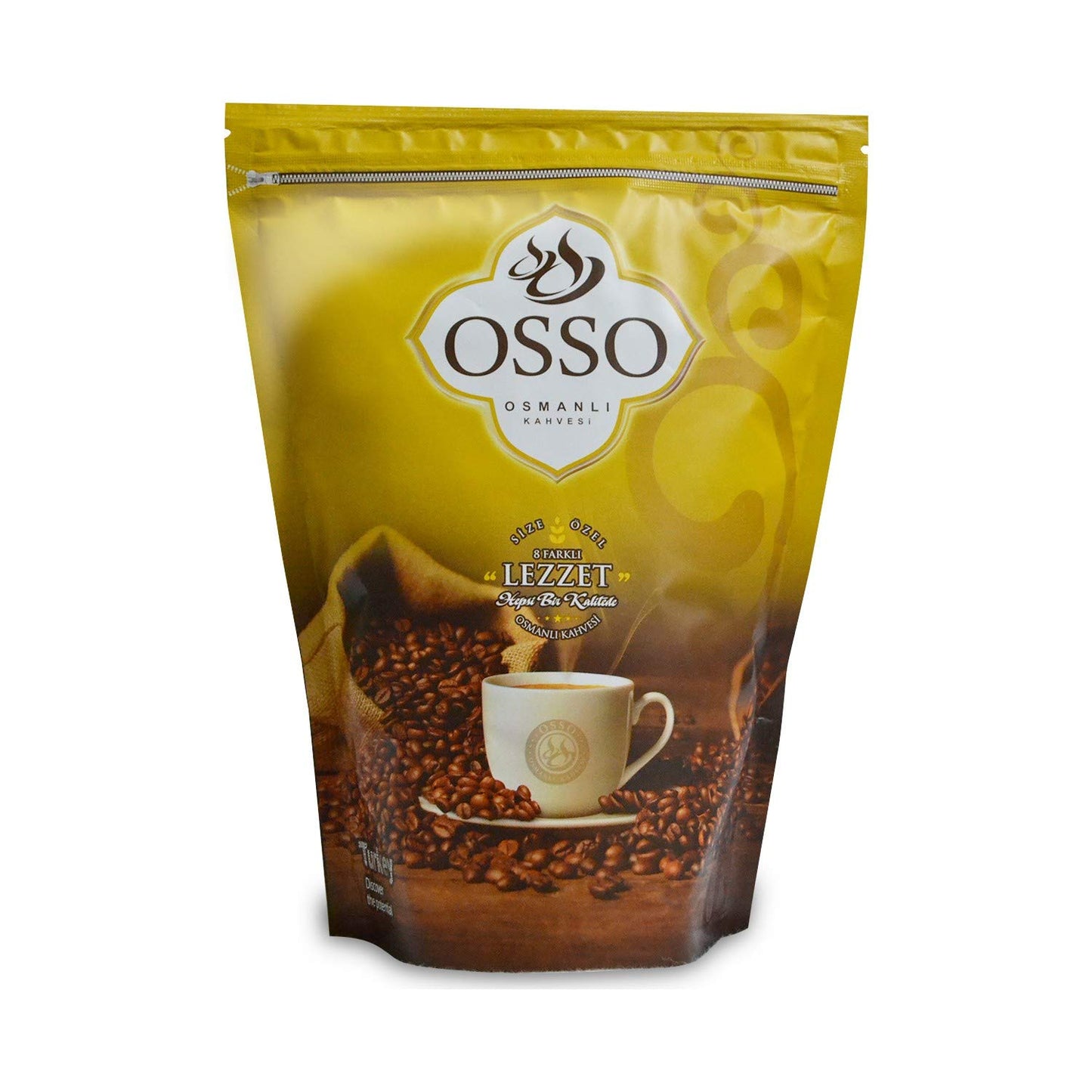 THT Premium Quality Ottoman Coffee ,Handmade Fine Ground Arabica,Handmade Grounded Coffee with Milk,8 different flavors, By Osmanl? 500gr 17.6 oz