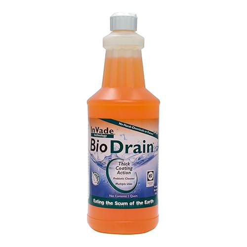 Rockwell Labes -InVade Bio Drain Quart (32oz) ~ Restaurant Drain Gel Organic Treatment ~ Eliminates Odors, Fruit, Phorid, and Drain Flies