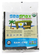 SeaSnax Raw Raw Raw Unroasted Seaweed - 10 Sheets