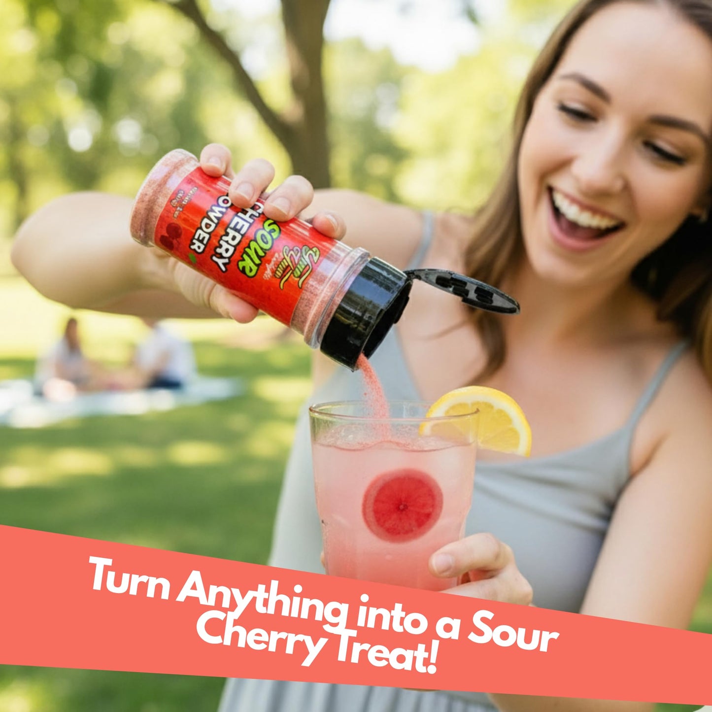 Sour Candy powder - Wild Cherry Flavor Pucker Topper, Sour Flavoring for Fruit, Gushers, Drinks & More