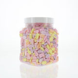 2 Pound Bulk Unwrapped Candy - Assorted Bulk Unrolled in 48 FL OZ Gift Ready Square Jar