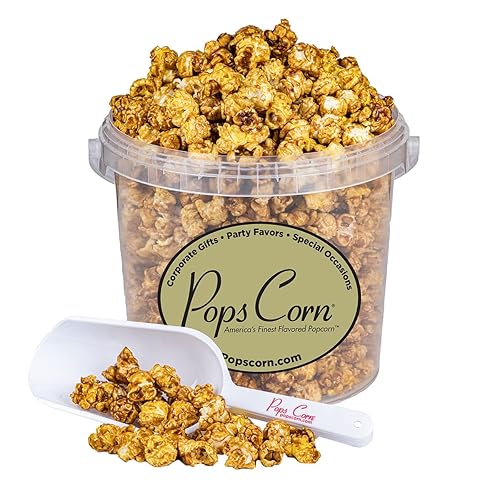 Gourmet Caramel Popcorn-Pops Corn® - 1.5lbs Fresh Small Batch Caramel Corn - Gluten-Free Gourmet Popcorn- Perfect for Gifts, Parties & Movie Nights.