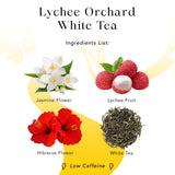 MyRoyalte Exquisite Jasmine Lychee White Tea Blend - 1.3 oz Fragrant White Tea Infused with Sweet Jasmine and Refreshing Lychee Flavors - 100% Natural