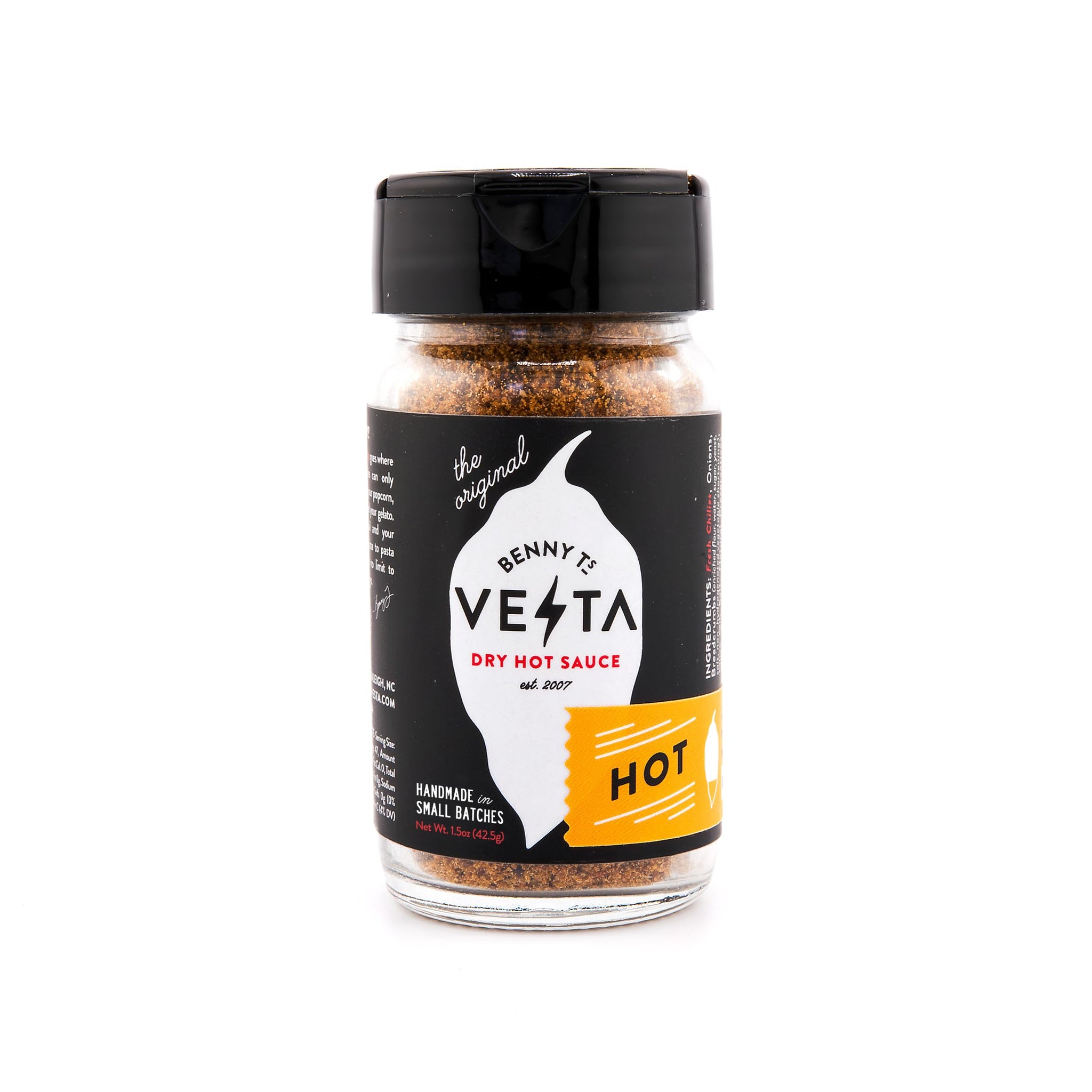 Benny T's Vesta - HOT - Dry Hot Sauce (Jalapeño & Habanero)