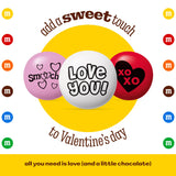 M&M’S Valentine's Day Chocolate Gift Bag, 2lb Red Pink White M&M'S with Messages, Bulk Valentine's Candy for Galentine’s Gifts, Party Favors, Candy