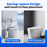 2 Packs Toilet Wand Caddy Holder (Holder Only, No Wand), Disposable Brush Kit, Stand Toilet Cleaning Starter Kit, Wall Mounted Storage Caddy.