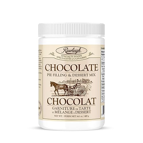 Rawleigh Chocolate Pie Filling & Dessert Mix (14.1 oz / 400g) - Makes Up to 6 Rich Homemade-Style Sumptuous Pies - Gluten Free, Kosher & Vegetarian