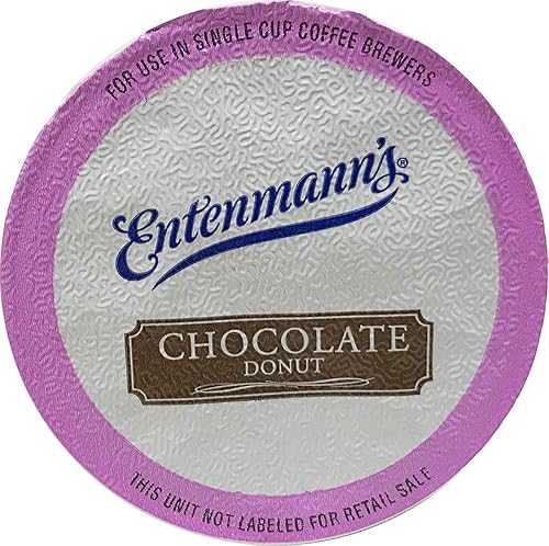 Entenmann's Single Serve Coffee Pods, Chocolate Donut Flavor, 100 Count, Compatible with Single serve-Cup Brewer