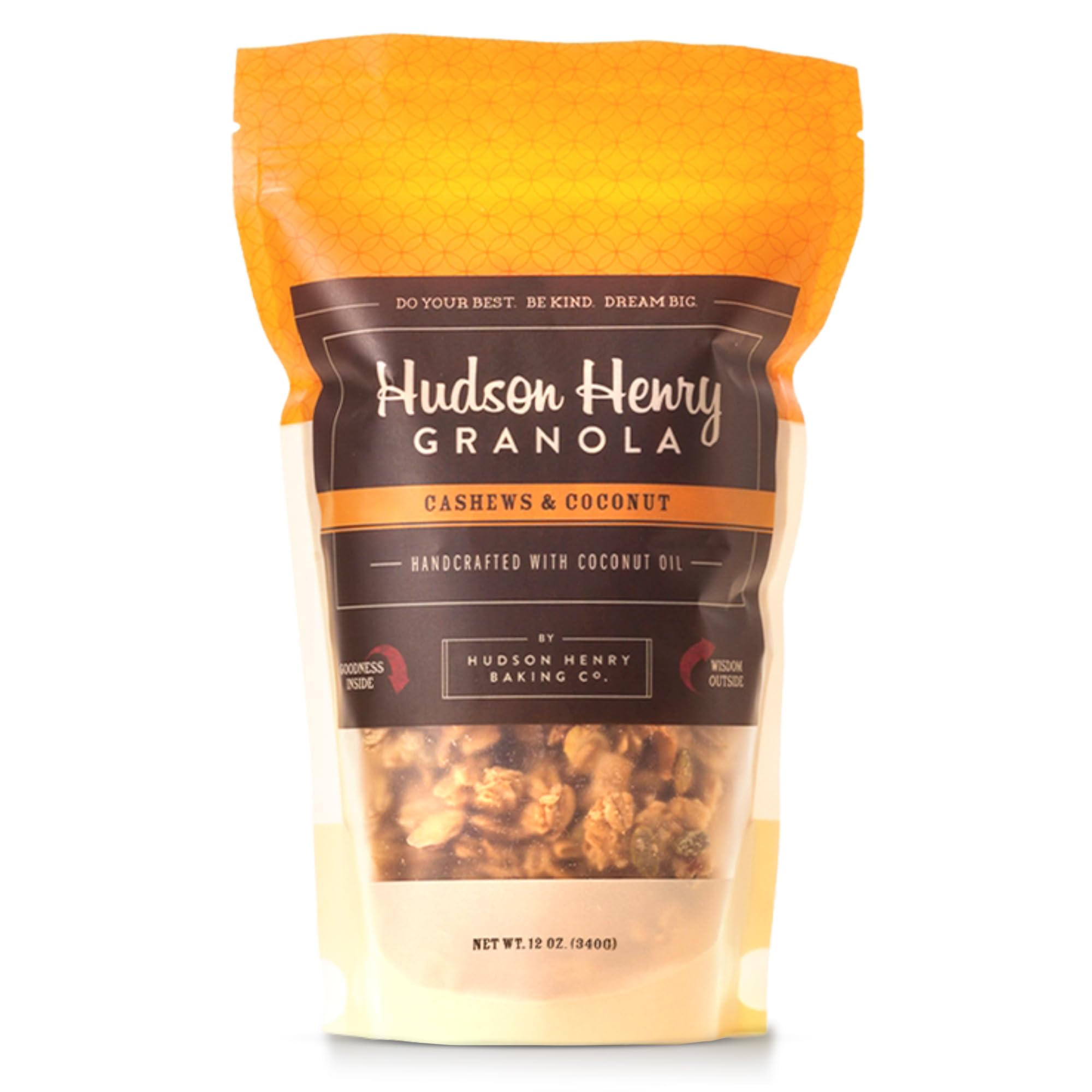 Hudson Henry Cashew Coconut Granola | Gluten Free Granola with Nuts and Seeds | Vegan, Non-GMO & Small Batch Baked with Pure Maple Syrup & Organic