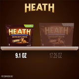 Heath, Miniatures Chocolatey English Toffee Candy Share Pack, 9.1 Ounce