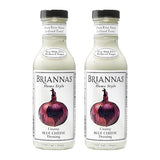 BRIANNAS - Home Style Creamy Blue Cheese Dressing - Fine Salad Dressing made with Premium Ingredients - Gluten Free & Low Sugar Dressing - 12 oz