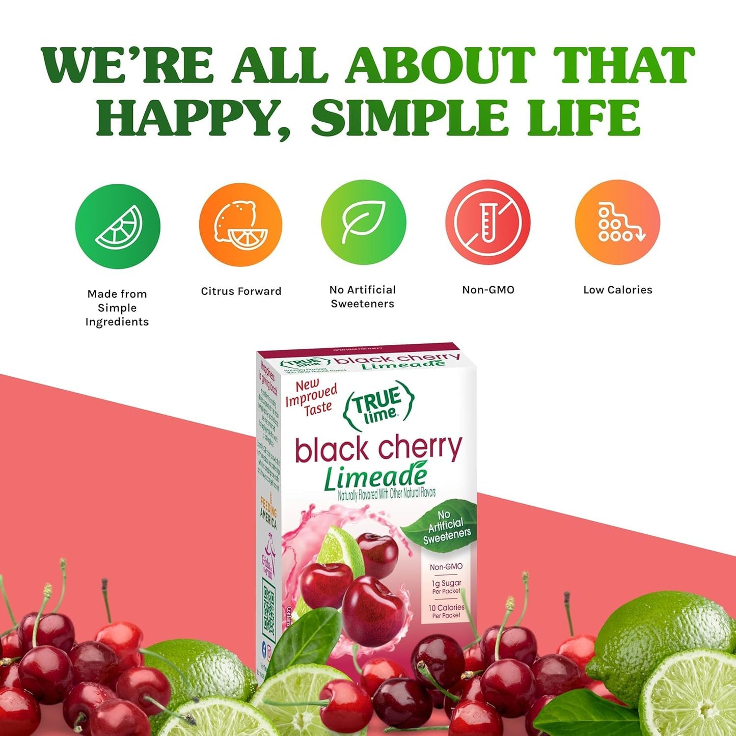 True Citrus Black Cherry Limeade Drink Mix, 1.06 OZ