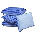 Magic Microfiber Sponge Scrubbing Two Sides Of Cleaning Power Tough Grease And Grime Super Absorbent As Seen On Tv (8 Pack)