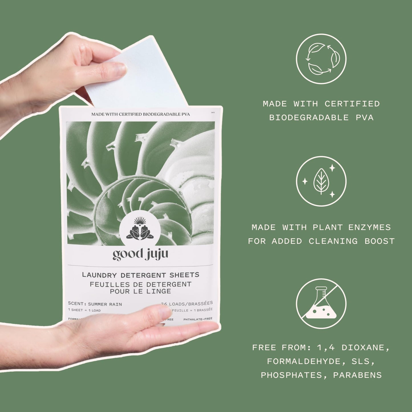 Good Juju Laundry Detergent Sheets