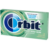 Orbit Gum Variety 6 Pack, Sugar Free Gum, 14 Piece Per Pack (Pack of 6) Chewing Gum, Bulk Gum Packs, Mint Gum, Spearmint Gum, Sugarless Gum