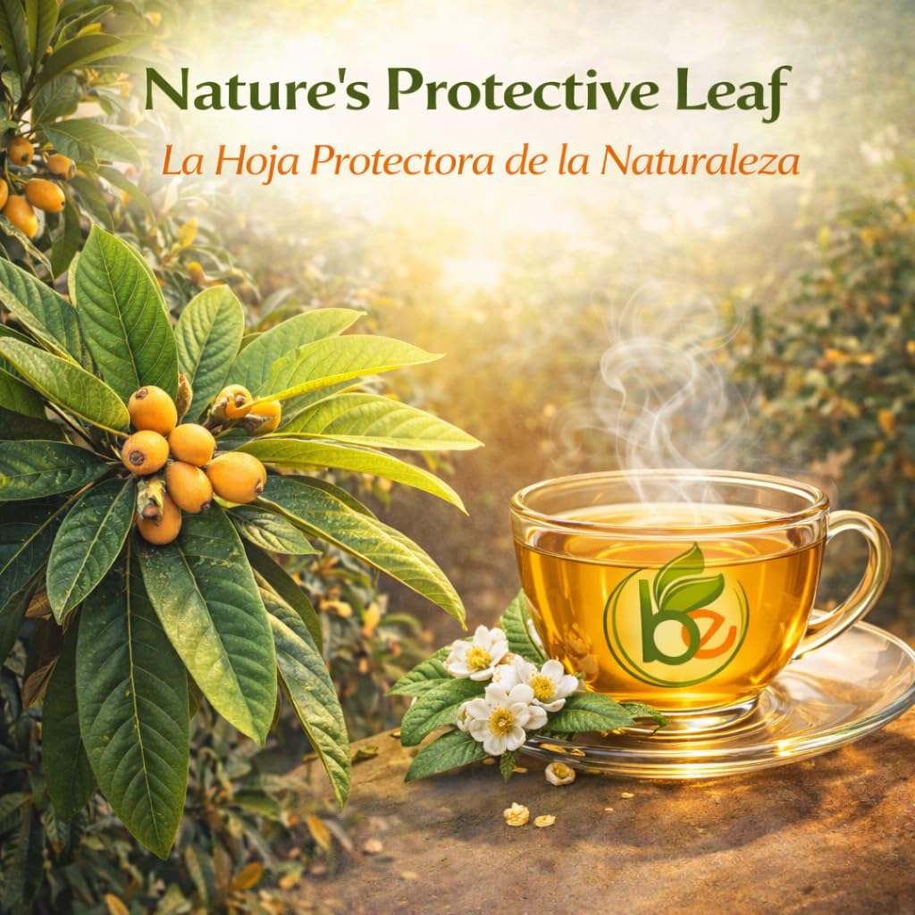 Té de Hojas de Níspero (Loquat Leaf Tea) - 4 oz (113 g) - 100% Natural, Wildcrafted Herbal Loose Leaf Tea - Caffeine-Free, Vegan, Gluten-Free, Non-GMO
