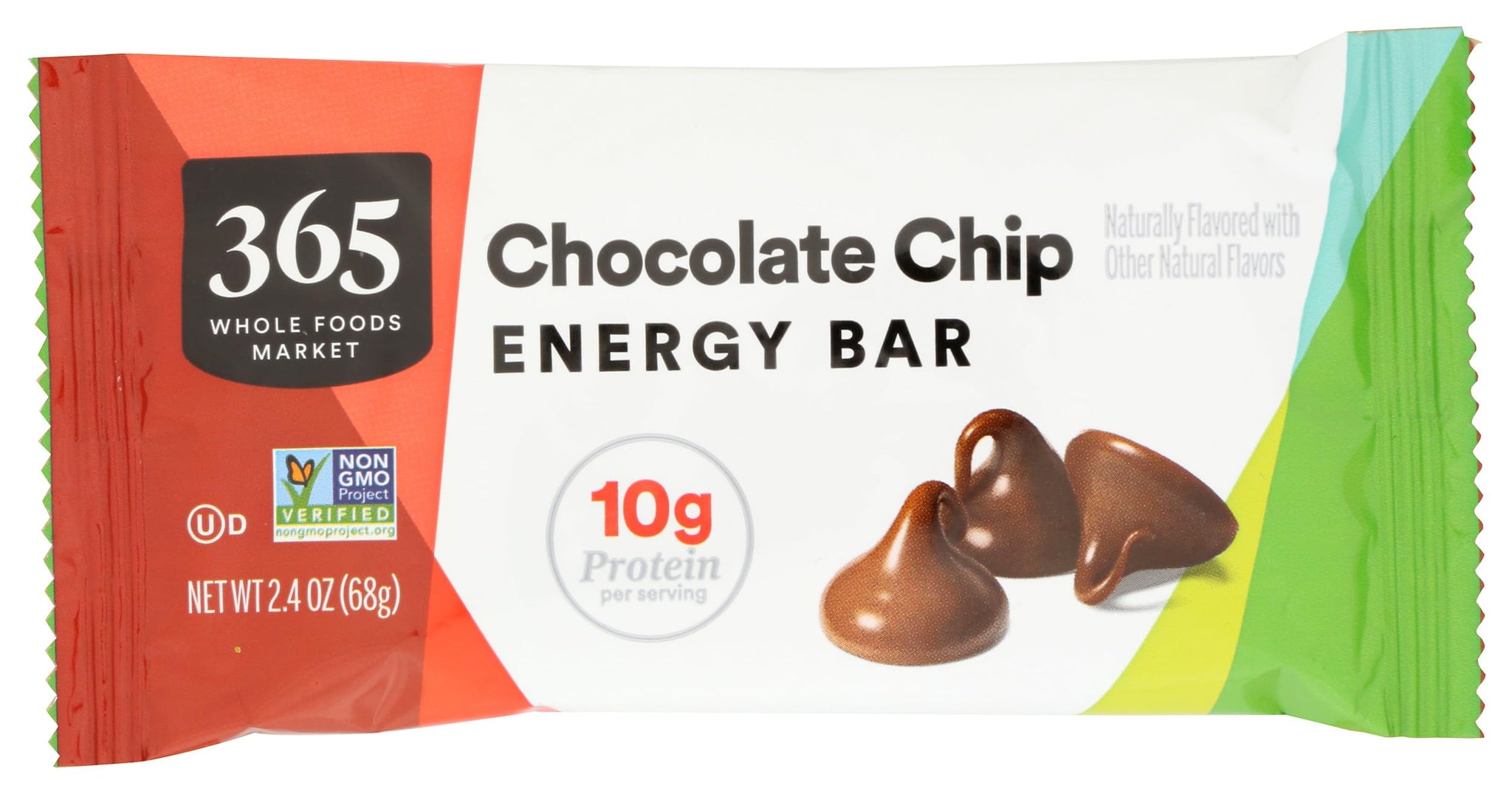 365 by Whole Foods Market, Energy Bar, Chocolate Chip, 2.4 Ounce