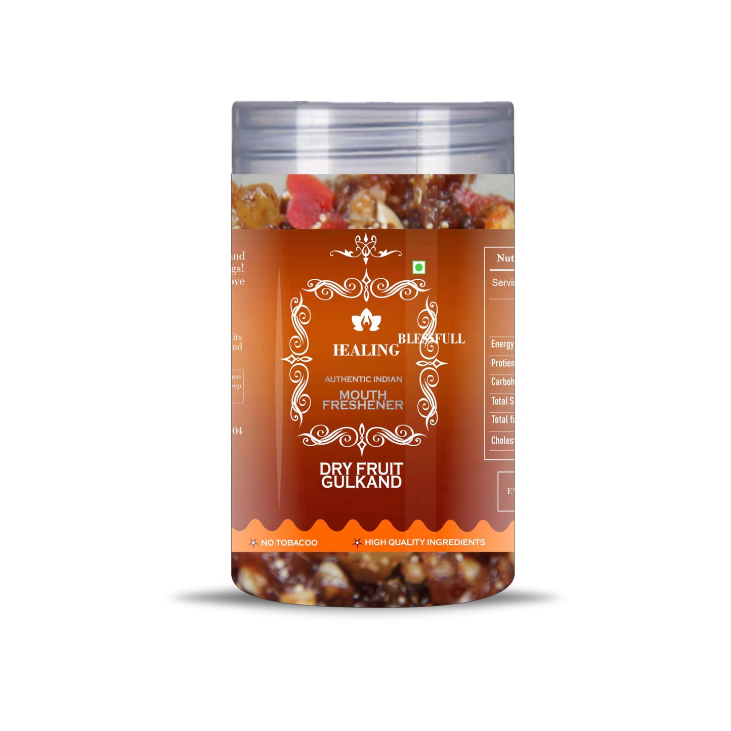 Blessfull Healing Dry Fruit Gulkand 5 Oz(Ounce) Airtight Container With Spoon