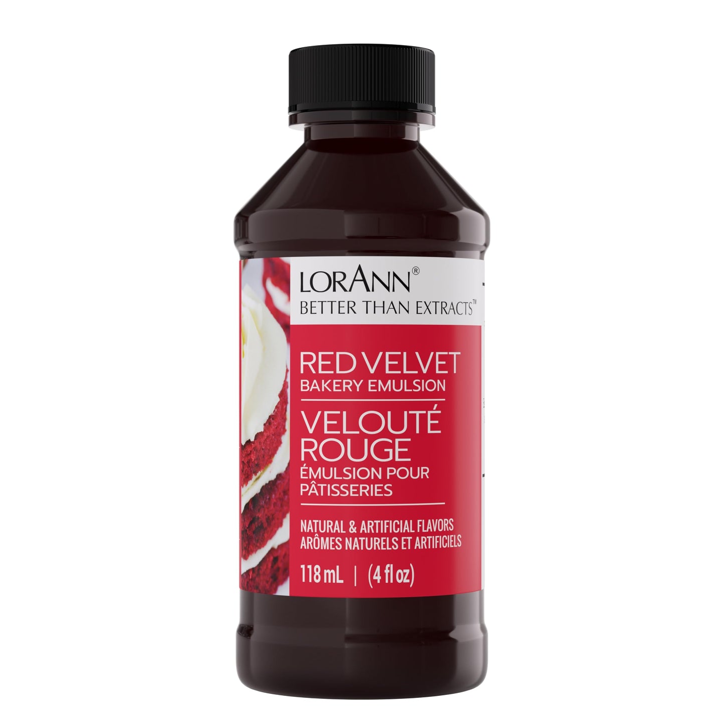 LorAnn Oils Red Velvet Bakery Emulsion: True Essence, Ideal for Boosting Fruit Tones in Cakes, Cookies & Desserts, Gluten-Free, Keto-Friendly, Extract