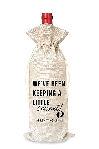 Tesedupoole Pregnancy Announcement Gift Wine Bag?1 Pc?,Gifts for best friends, colleagues, fathers, mothers, uncles, aunts, grandfathers