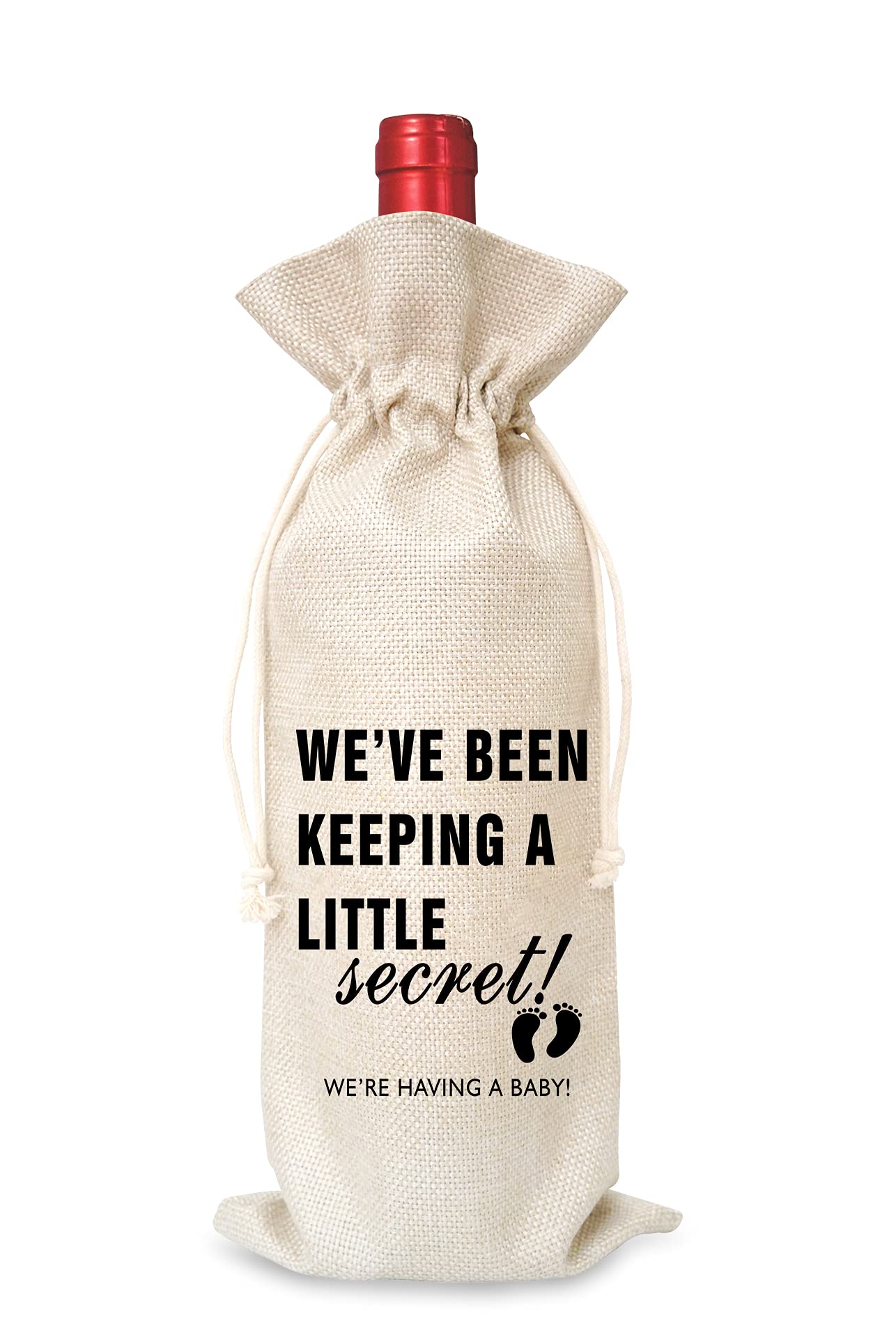 Tesedupoole Pregnancy Announcement Gift Wine Bag?1 Pc?,Gifts for best friends, colleagues, fathers, mothers, uncles, aunts, grandfathers