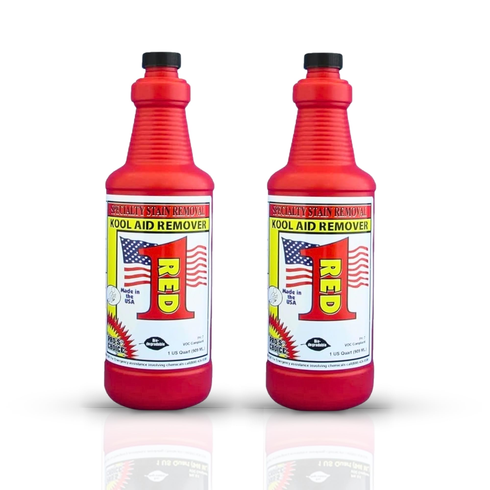Pro's Choice Fabric Stain Remover Red 1 - Stain Remover on Synthetic Food Colors/Dyes - Carpet & Couch Stain Remover - Red Wine Stain Remover