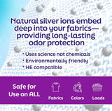 SilverWorks! Laundry Deodorizer, In-Wash Scent Booster, 3-in-1 Odor Eliminator, Long Lasting Scent, Protects Against Odors, Laundry Odor Remover