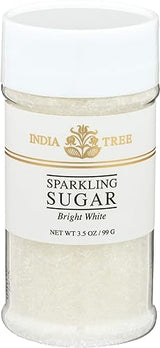INDIA TREE White Decorating Sugar, 3.5 OZ