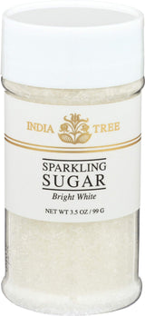 INDIA TREE White Decorating Sugar, 3.5 OZ