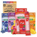 Sweet Nothings, Multi-Pack, USDA Organic Kids' Squeezable Super Fruit Smoothie, Value Pack of 24 - Dye-Free, No Added Sugar,Vegan, Healthy Organic