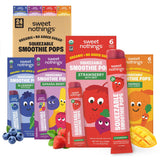 Sweet Nothings, Multi-Pack, USDA Organic Kids' Squeezable Super Fruit Smoothie, Value Pack of 24 - Dye-Free, No Added Sugar,Vegan, Healthy Organic