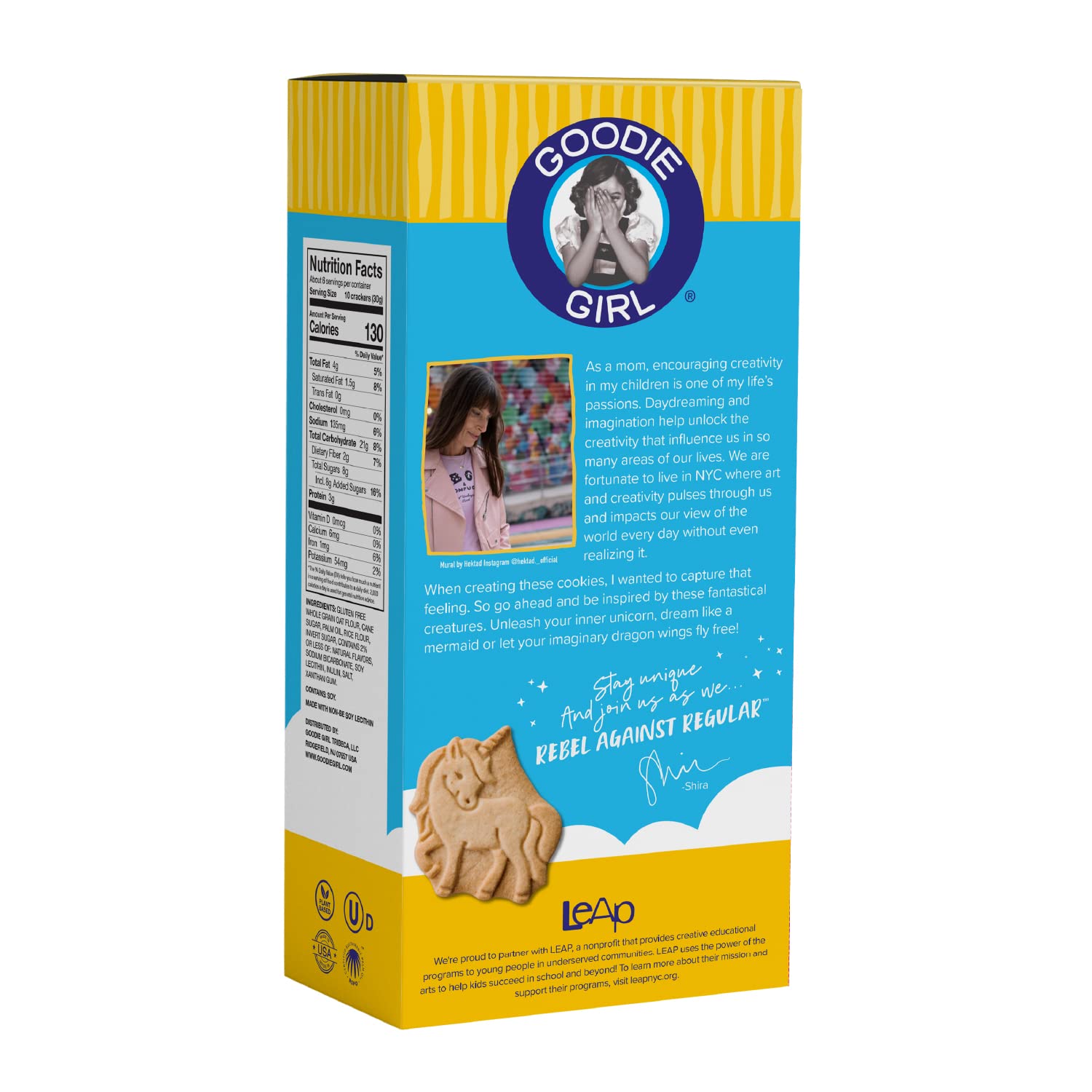 Goodie Girl Magical Animal Crackers - Gluten Free, Peanut Free, Dairy Free, Egg Free - Fun Shapes Like Unicorns & Mermaids - 6 oz Boxes (Pack of 3)