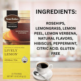 Farmer Brothers Premium: Lively Lemon Hot Tea - 2/25 ct boxes