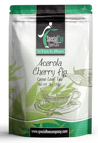 Acerola Cherry Fig Black SUPER FRUIT Tea Blend, 3 oz. Loose Leaf