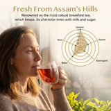 VAHDAM, Assam Exotic Black Tea Bags (100 Count) High Caffeine, Gluten Free, Full Bodied | Pyramid Tea Bags | Strong, Robust & Flavoury | Direct from
