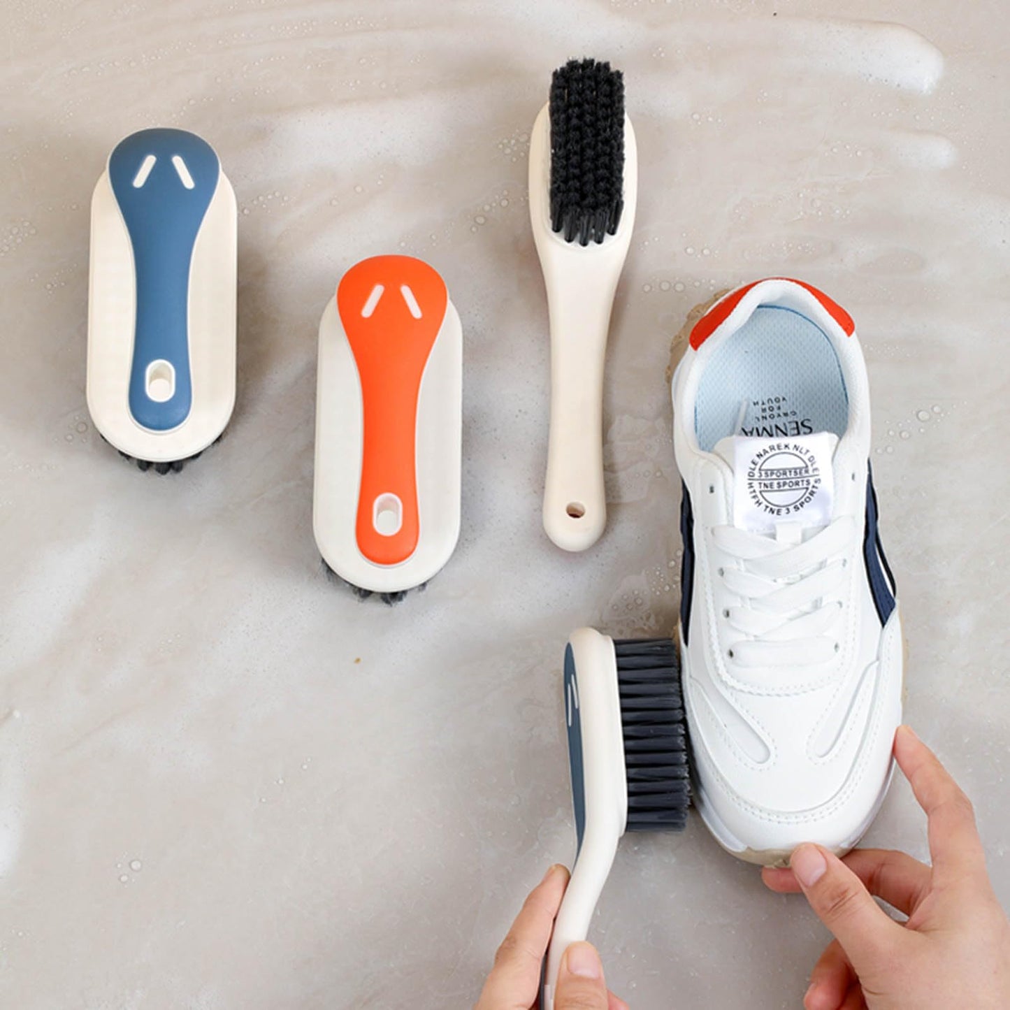 Soft Bristle Scrub Cleaning Brush Stain Remover Brush Fabric Cleaning Brush Laundry Brush Small Scrub Brush Cleaner Household Cleaning Brushes
