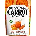 Gya Tea Co Carrot Powder 1.1 lb (17.64 oz) - Made from Carrot Juice for Flavor, Juices, Smoothies & Baking - Natural Superfood Powder for Vision