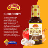 Country Bob's - Hickory & Brown Sugar Barbecue Sauce - 18 oz (Pack of 1)