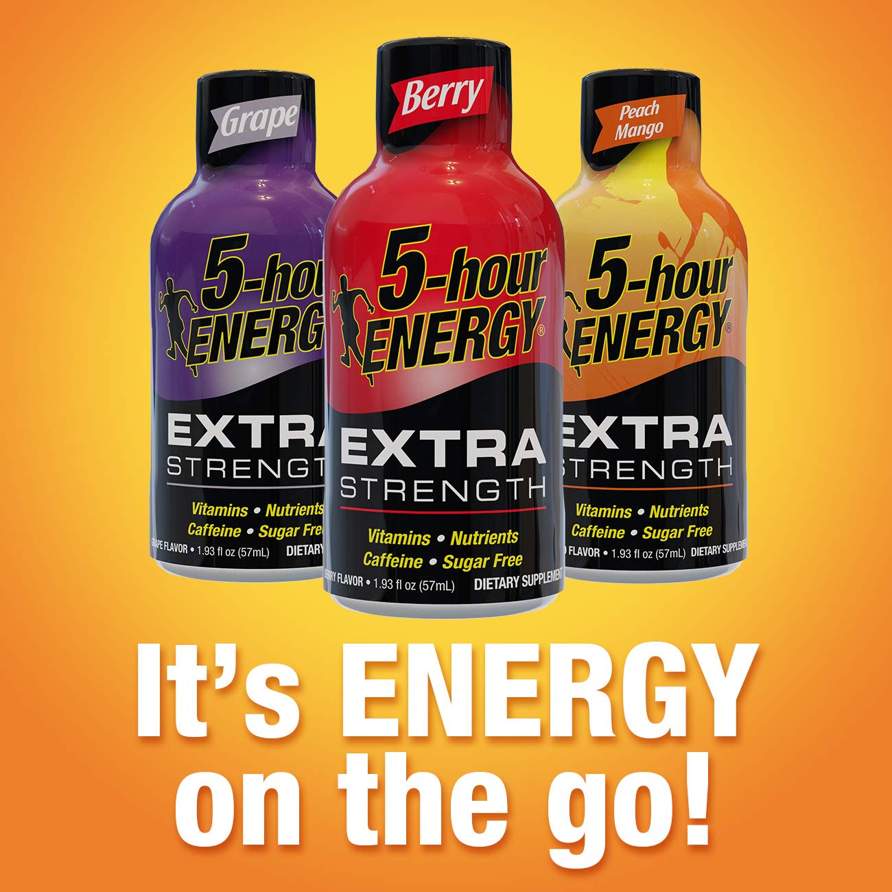 5-Hour Energy Extra Strength Sugar Free Energy Shot 1.93 oz. Peach Mango