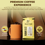 Mocha Island Blue Mountain Coffee, Medium Roast, Ground, Jamaican Coffee, 8oz