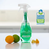 JAWS Hardwood Floor Cleaner Bottle with 2 Refill Pods. Refillable Cleaning Supplies.