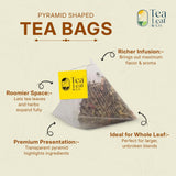 Honey Lemon Green Tea Bags (50 Count), Chamomile, Lemon & Honey Extract, Caffeinated, Real Green Tea, Blended Herbs & Spices, Gluten Free