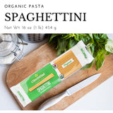Organic Spaghettini Pasta, 4 pack, 100% Durum Wheat, Italian Pasta, Premium Quality Product of Italy 16 Ounce (4 Pack) by L'Oro del Sud.