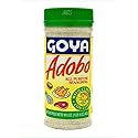 Adobo All Purpose Seasoning with Cumin by Goya, Latin Spice Shaker for Meat, Chicken, and Fish, Fat Free and Calorie Free Spice Blend with Garlic