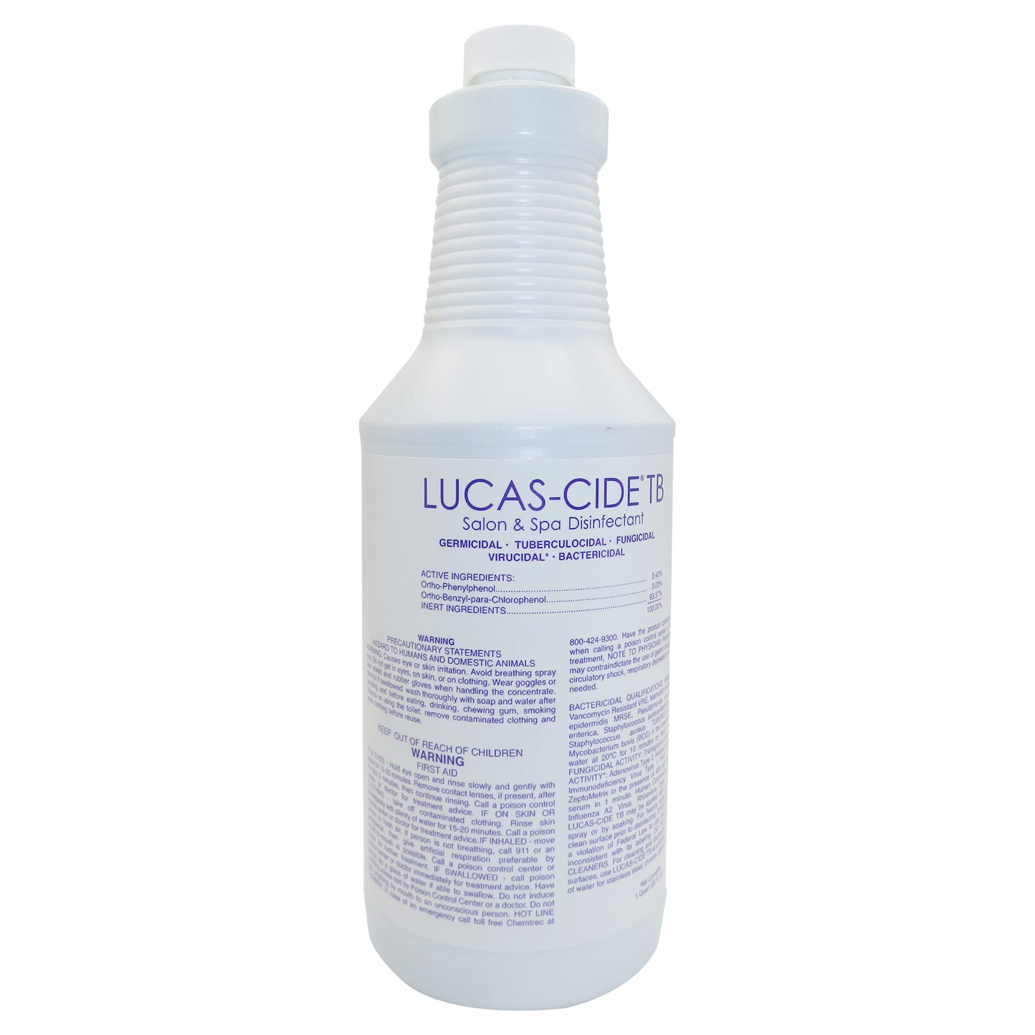 LUCAS-CIDE TB All Purpose Cleaner, Hospital Grade Disinfectant - Home Cleaning Supplies For Everyday Hygiene - Disinfecting Spray Bathroom Cleaner