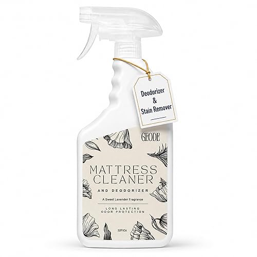 Geode Mattress Cleaner & Deodorizer - Natural Enzyme Formula for Stain & Odor Removal, Sweet Lavender Aroma, Eco-Friendly & Non-Toxic, Safe for All