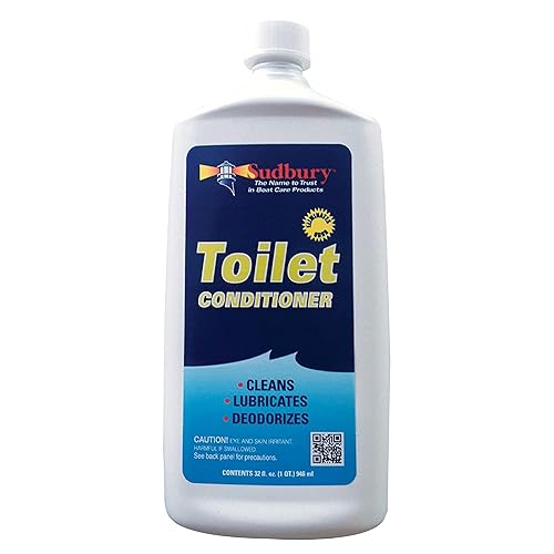 Sudbury Toilet Cleaner, Odor Eliminator for Marine Toilets, Essential Boat Accessories and Boat Cleaning Supplies, 32 oz.