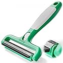 4-in-1 Pet Hair Remover & Lint Tool, Reusable Carpet Cleaner for Dog & Cat Fur - Safe for Couch, Clothes, Rugs & Car Mats - Portable Detailer with 4