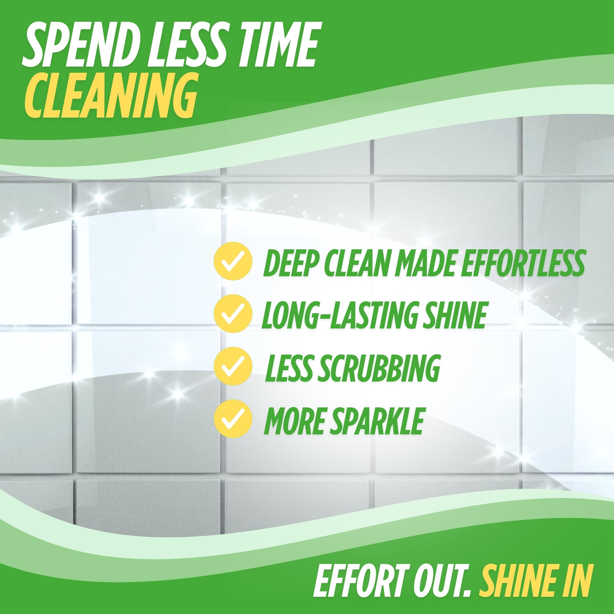 Oh Yuk Tub and Tile Cleaner - All-in-One Spray for Tubs, Tile, Shower Walls, and More | Removes Soap Scum and Residue | Biodegradable, Vegan