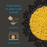 Mina Pearl Couscous, With Turmeric & Ginger, Ready to Eat, Couscous Pearls, Microwavable Meals & Side Dishes, Vegan Protein, Non-GMO, Kosher, 7 oz